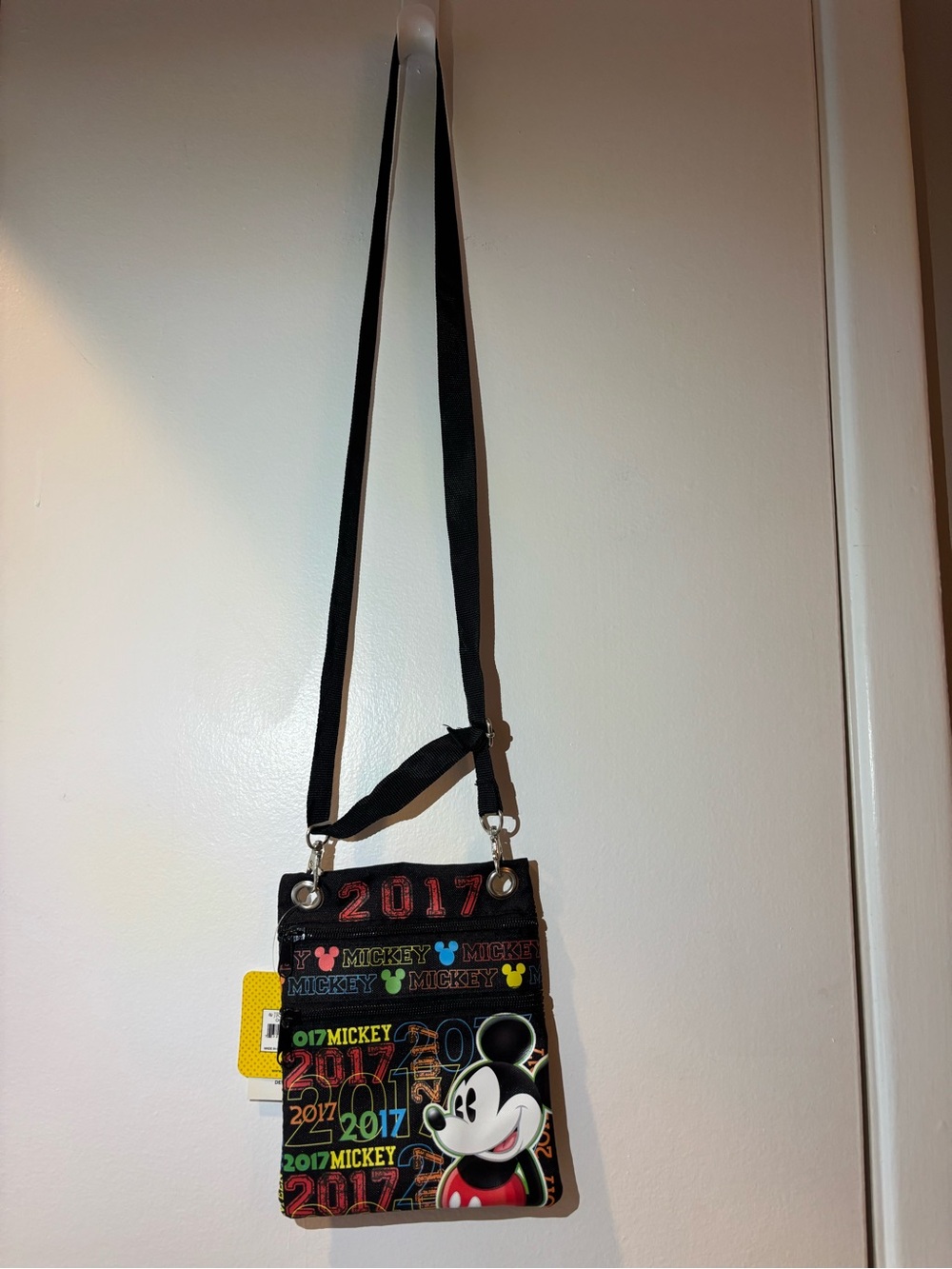 Disney Black Multicolor 2017 Mickey Crossbody Bag
